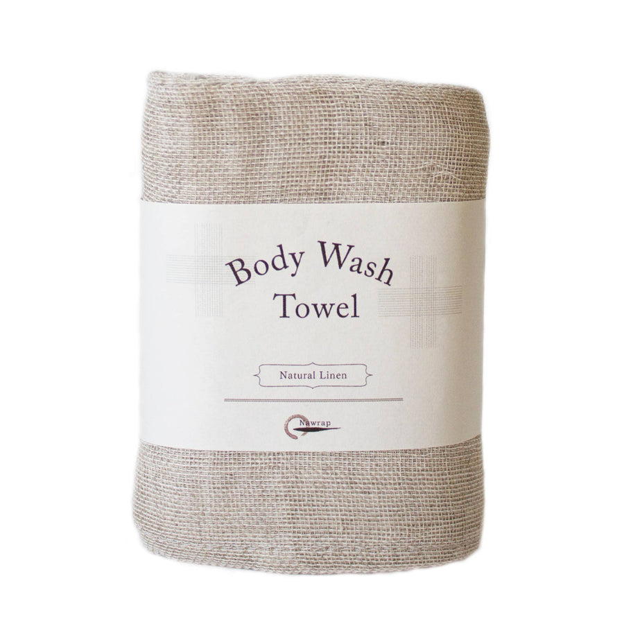 Toalla de lino para la ducha, 32 × 85