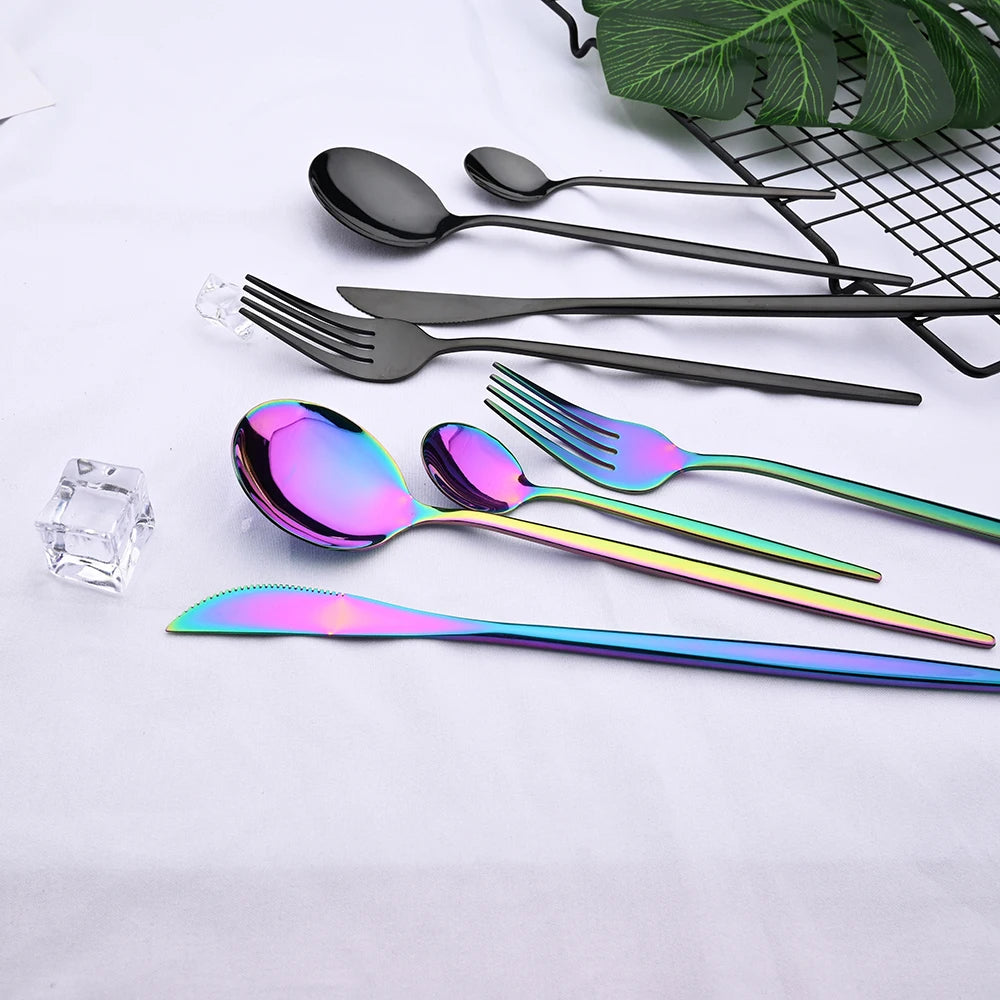 24 Piece Stainless Steel Cutlery Set