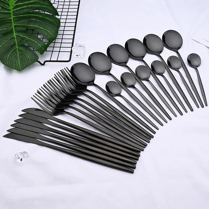 24 Piece Stainless Steel Cutlery Set