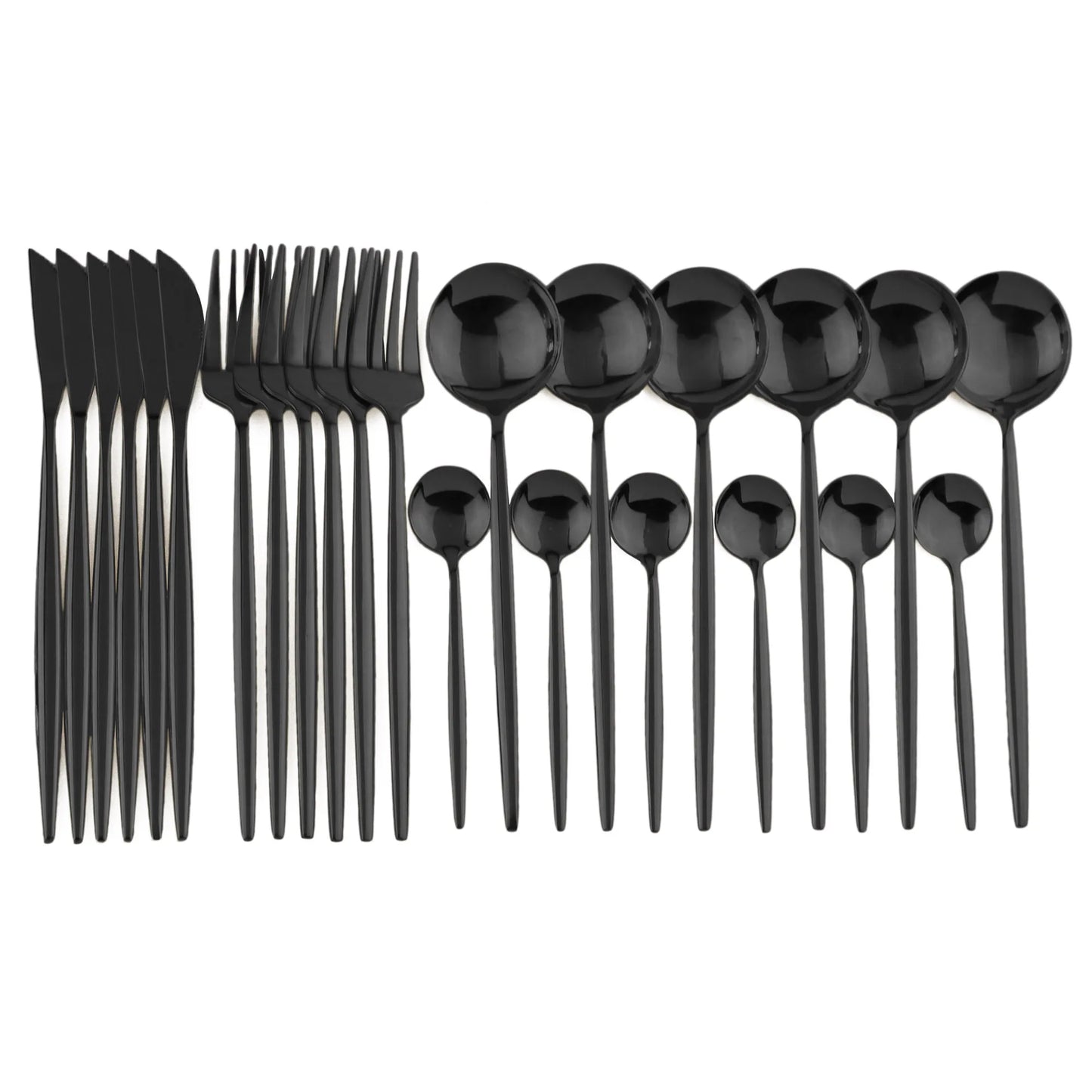 24 Piece Stainless Steel Cutlery Set