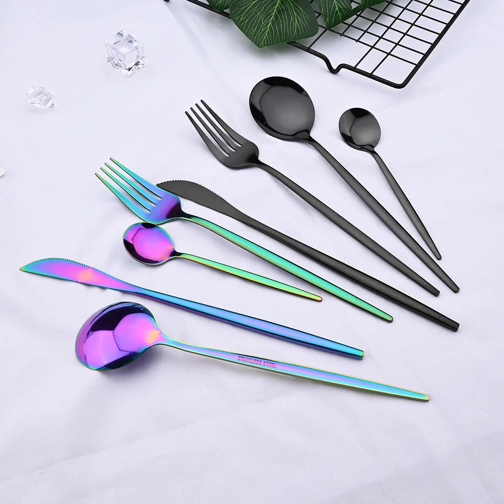 24 Piece Stainless Steel Cutlery Set