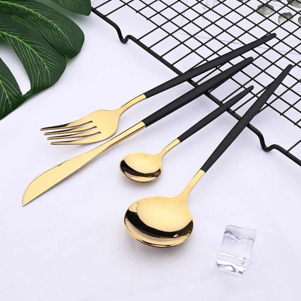 24 Piece Stainless Steel Cutlery Set