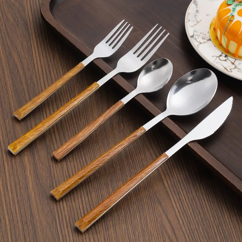 30 Piece Stainless Steel Silverware Set