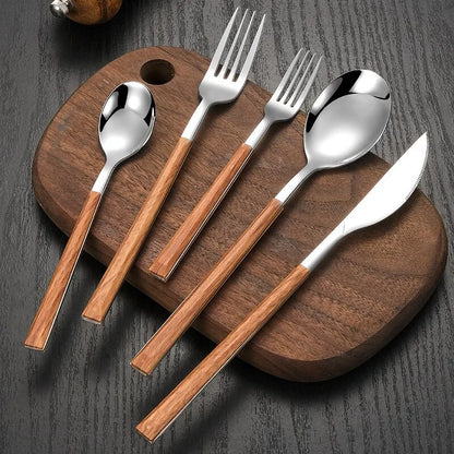 30 Piece Stainless Steel Silverware Set