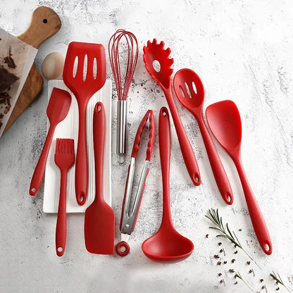 10 Piece Silicone Kitchen Utensil Set