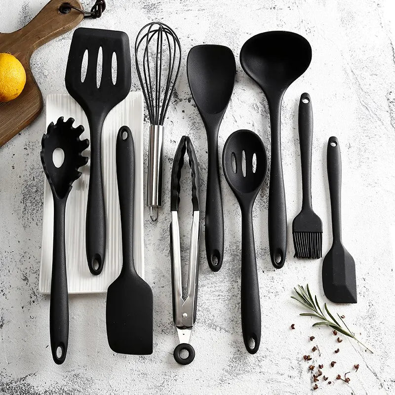 10 Piece Silicone Kitchen Utensil Set