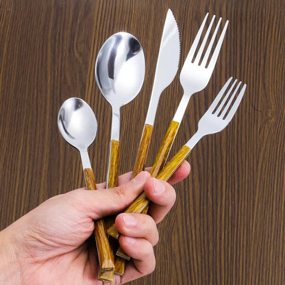 30 Piece Stainless Steel Silverware Set