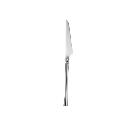 dessert knife on white background