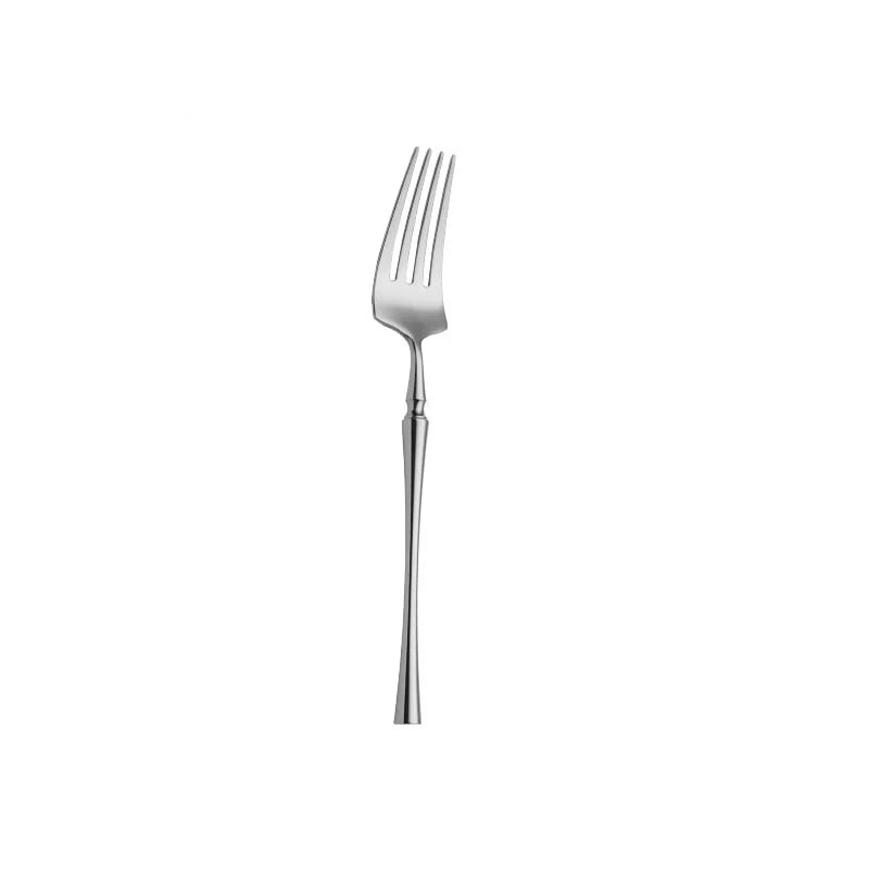 dinner fork on white background