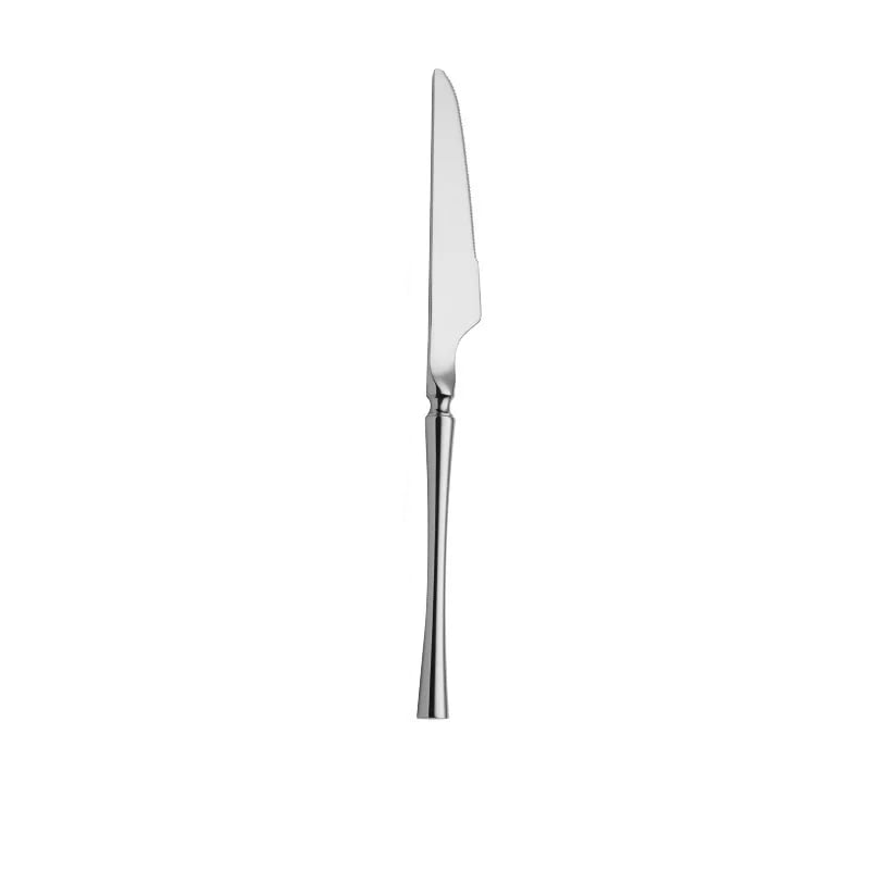 dinner knife on white background