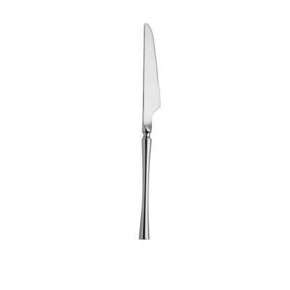 dinner knife on white background