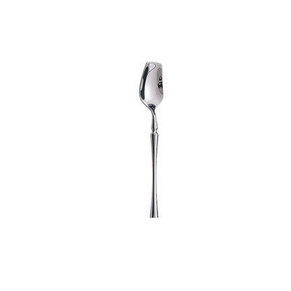 flat tea spoon on white background