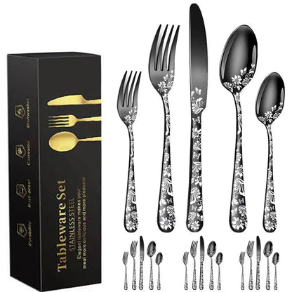 20 Piece Stainless Steel Tableware Set