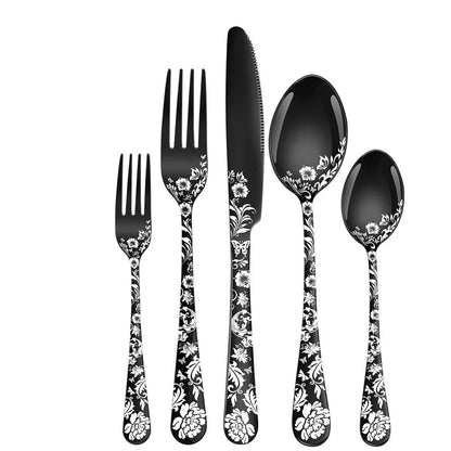 20 Piece Stainless Steel Tableware Set