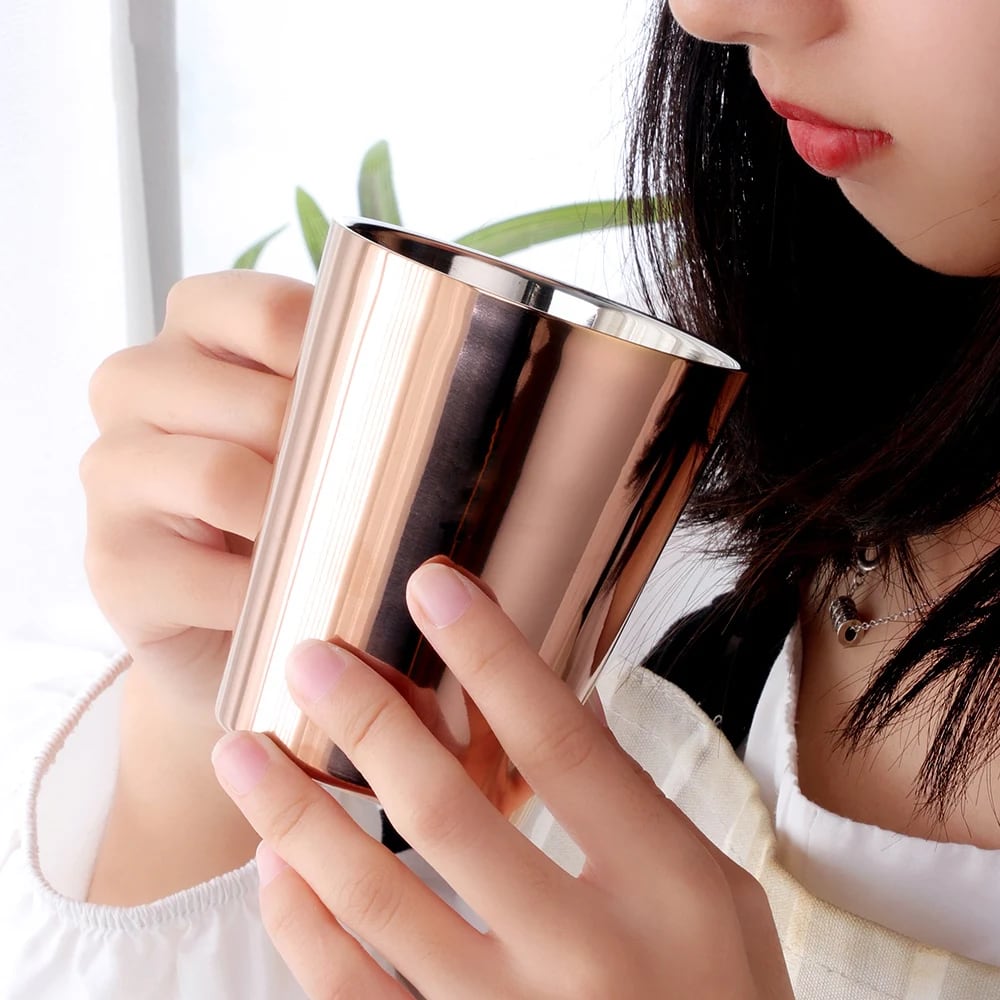 Double-Wall Stainless Steel Coffee Mug