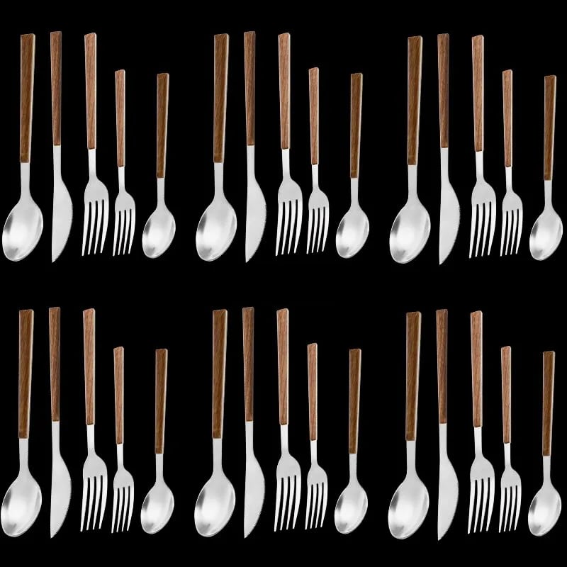 30 Piece Stainless Steel Silverware Set