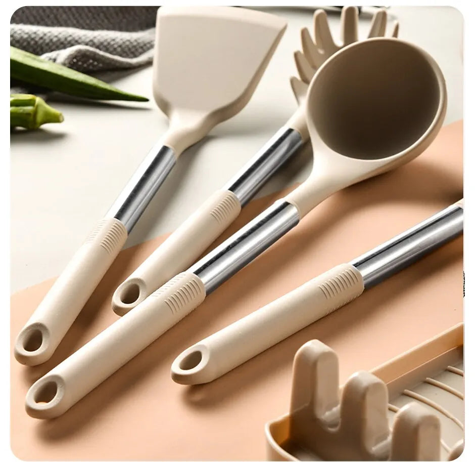 set of kitchen utensils