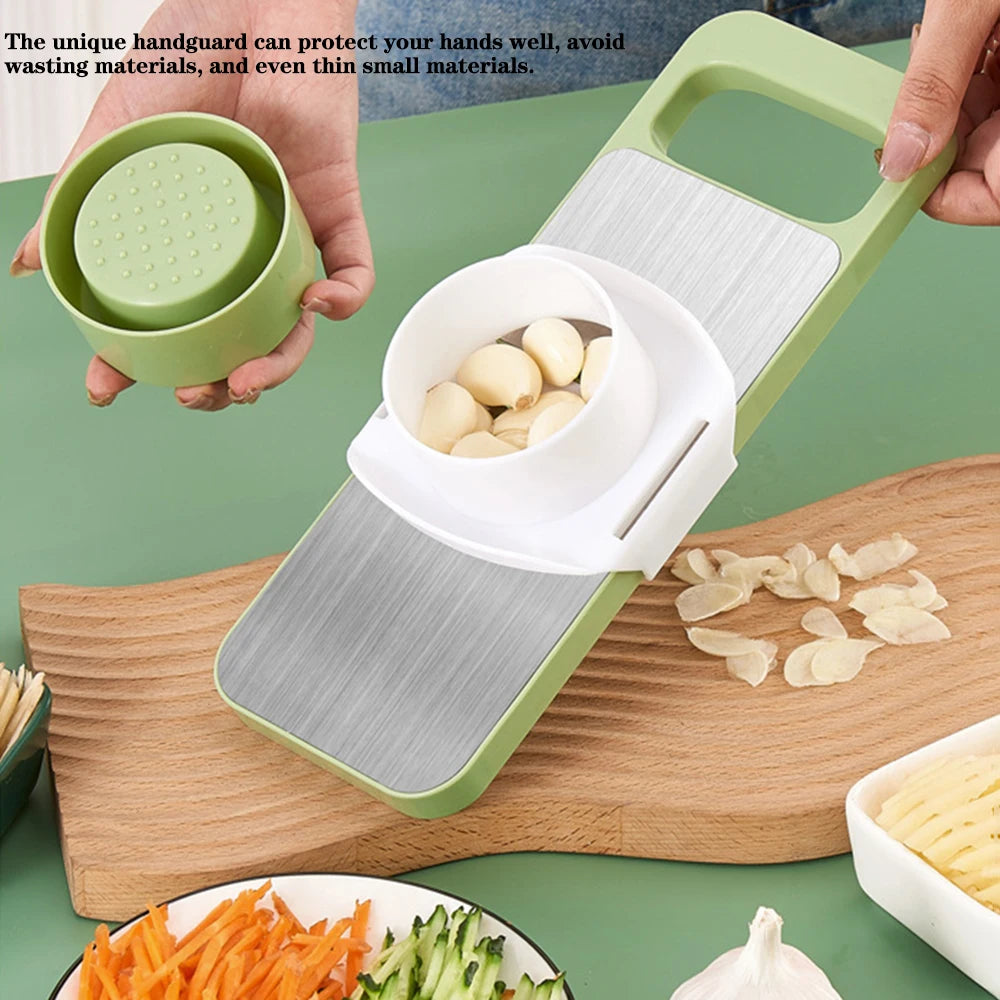 person using a vegetable cutter