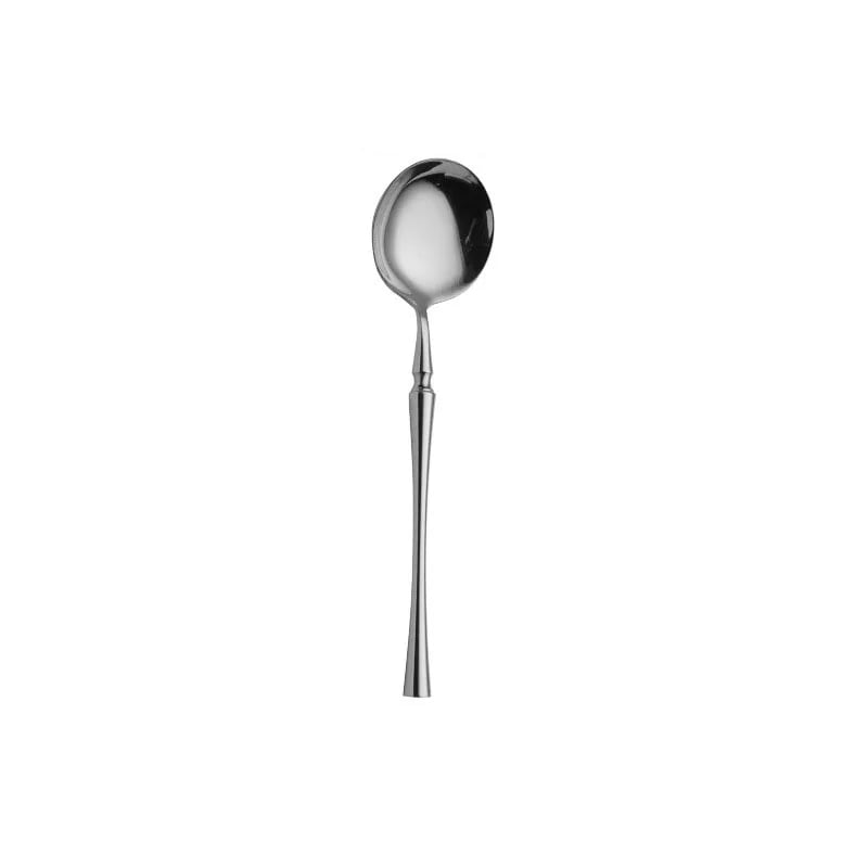 soup spoon on white background