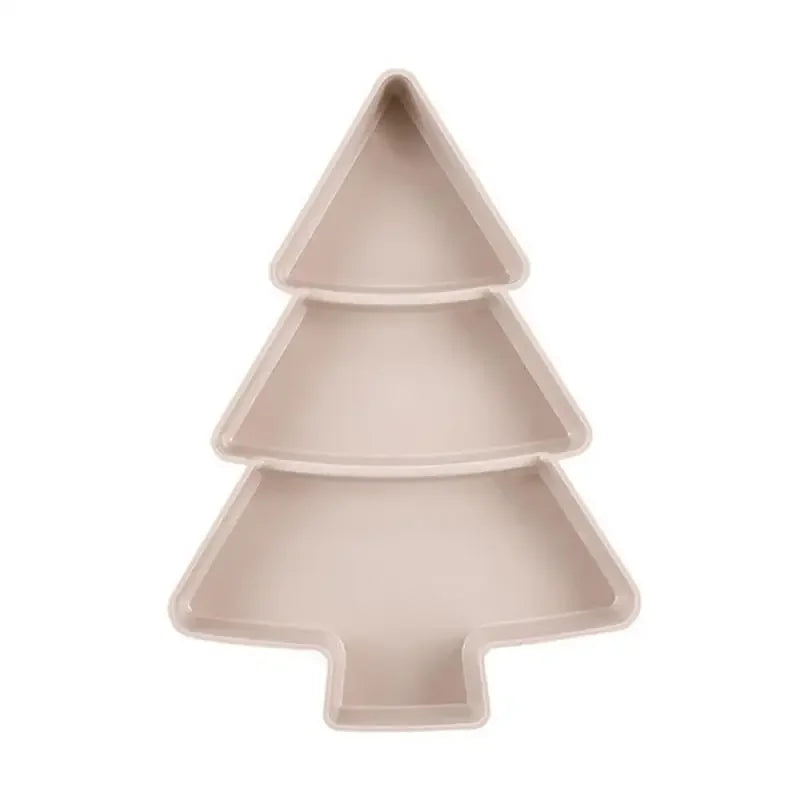 white christmas tree tray