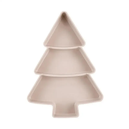 white christmas tree tray